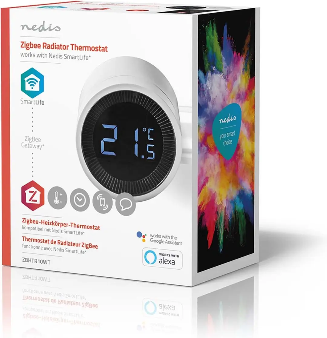 Nedis SmartLife Radiatorbediening Zigbee 3.0 - Wit - afbeelding 5 van 6