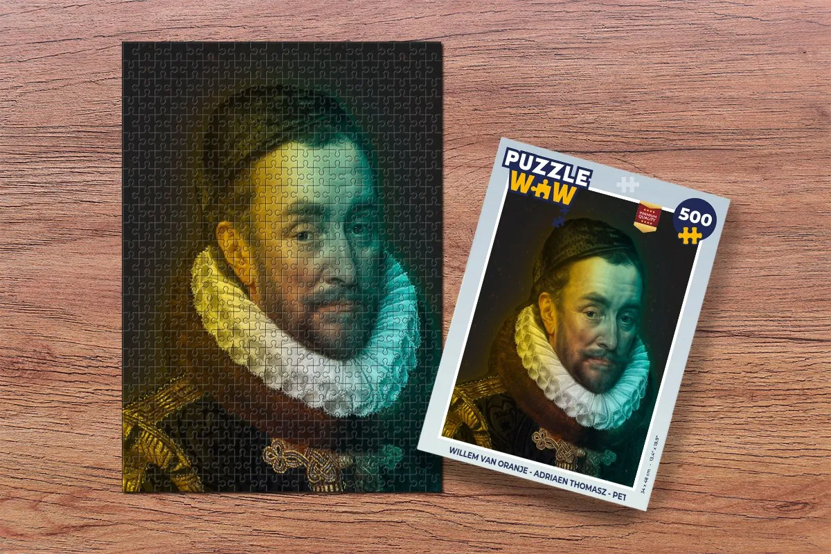 PuzzleWow Willem van Oranje Legpuzzel 500 Stuks - Multicolor