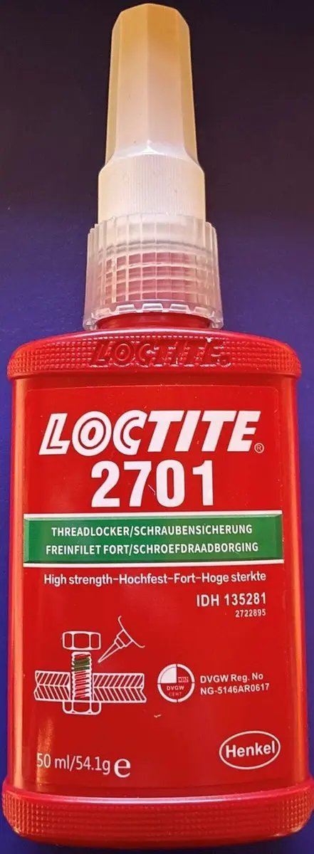 LOCTITE 2701 / 50ML Groen schroefdraadborgmiddel op basis van methacrylaat met h