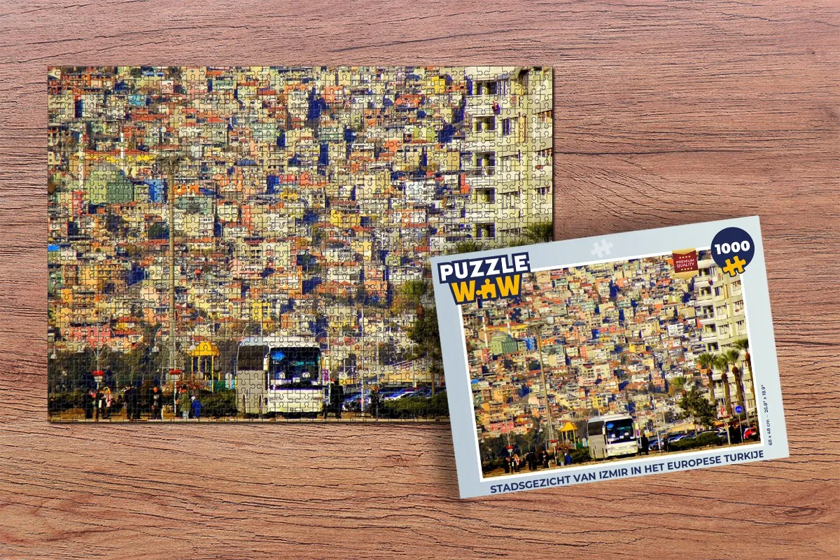 PuzzleWow Legpuzzel Izmir 1000 Stuks - Multicolor