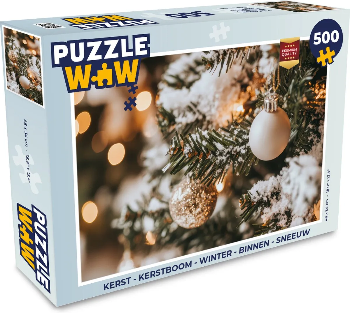 PuzzleWow Kerstpuzzel 500 Stuks