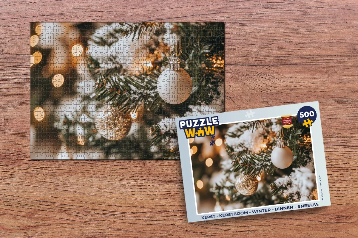 PuzzleWow Kerstpuzzel 500 Stuks - Kerstboom