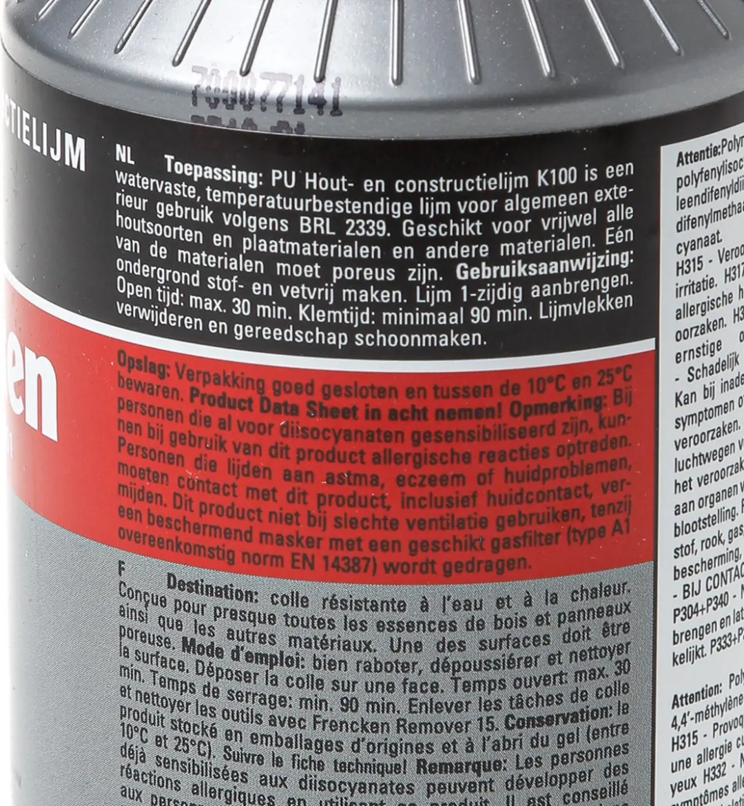 Frencken Konstruktielijm K100 250ml - afbeelding 4 van 6