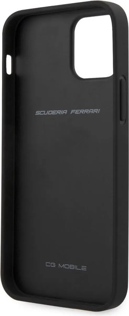 Ferrari iPhone 12/12 Pro Backcase - Effen Zwart