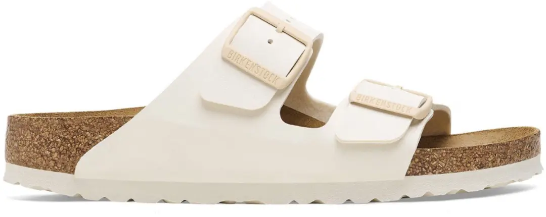 Birkenstock Arizona Birko-Flor Eggshell Smal Voetbed Dames Slipper