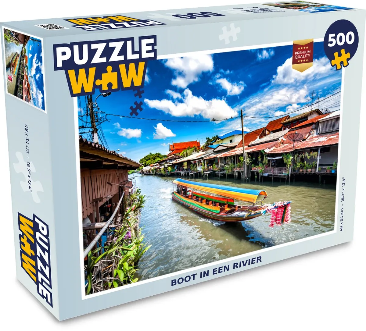 PuzzleWow Legpuzzel Boot in Thailand 500 Stuks