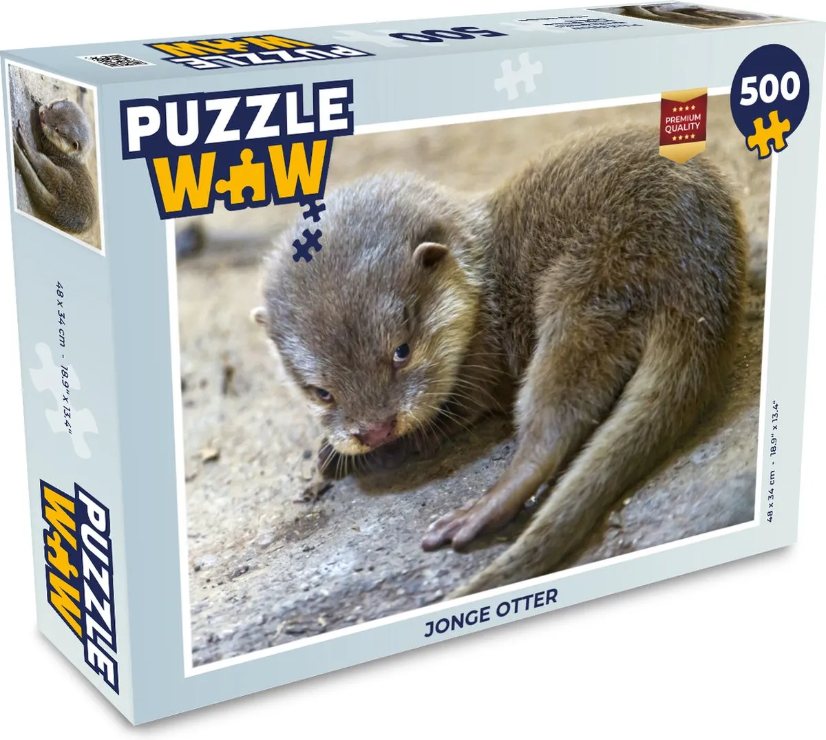 PuzzleWow Jonge Otter Legpuzzel 500 Stuks