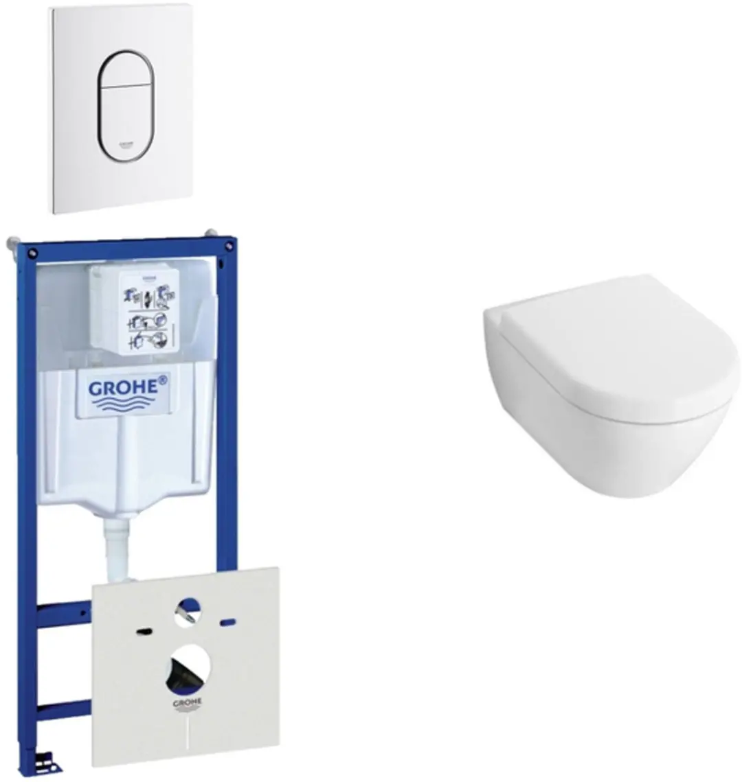 Villeroy & Boch Subway Compact Toiletset inbouwreservoir