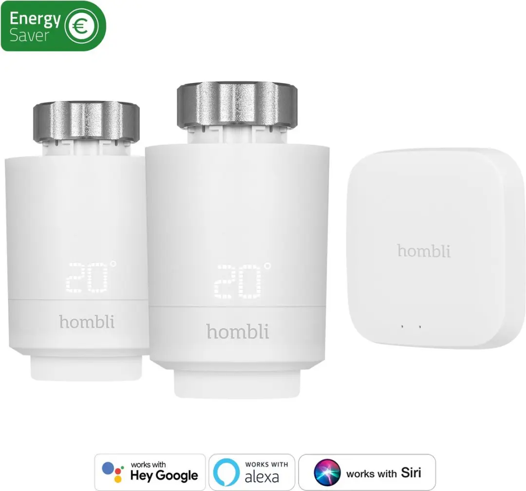 Hombli Smart BT Radiator Thermostaat Starterkit 2 - M30 - Wit - afbeelding 3 van 6