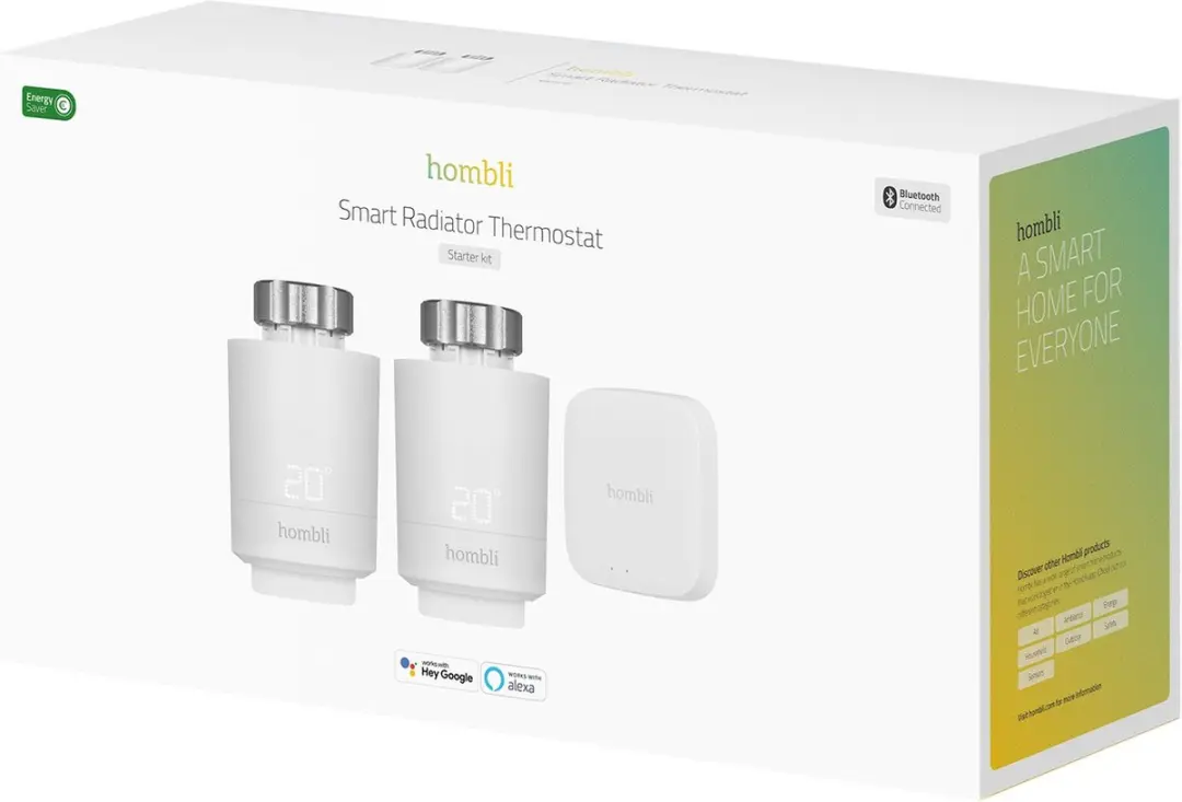 Hombli Smart BT Radiator Thermostaat Starterkit 2 - M30 - Wit - afbeelding 4 van 6