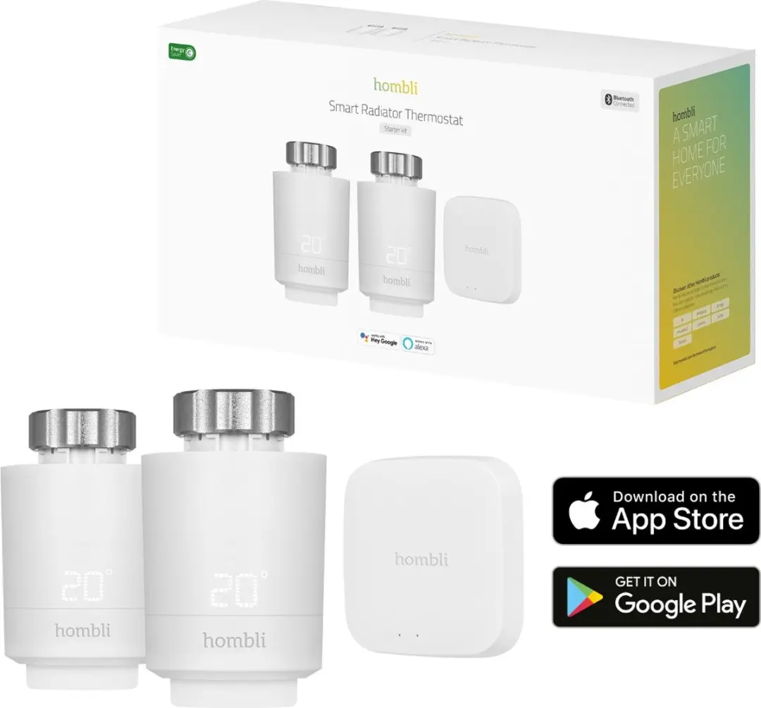 Hombli Smart BT Radiator Thermostaat Starterkit 2