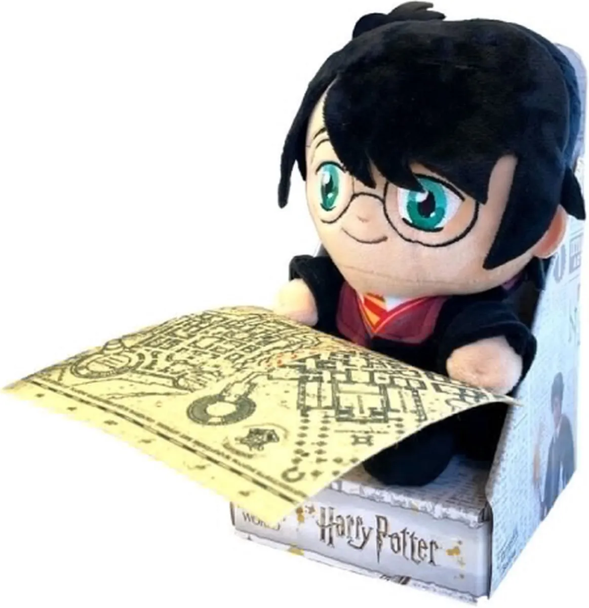 Harry Potter Zittend met Kaart Pluche Knuffel 25cm