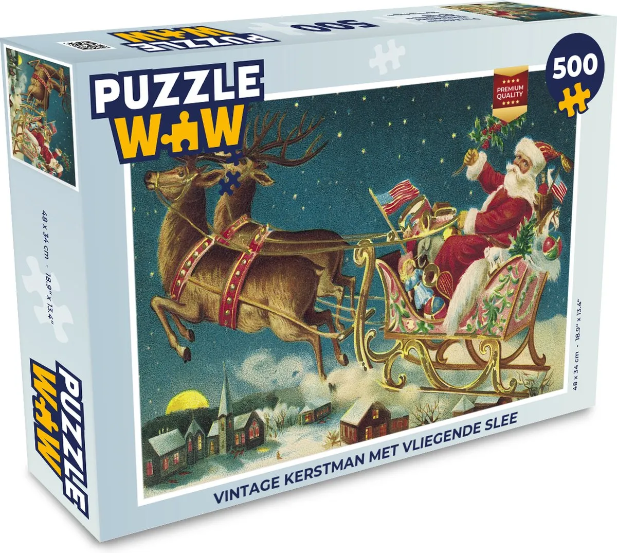PuzzleWow Kerstmis Winter Legpuzzel 500 Stuks