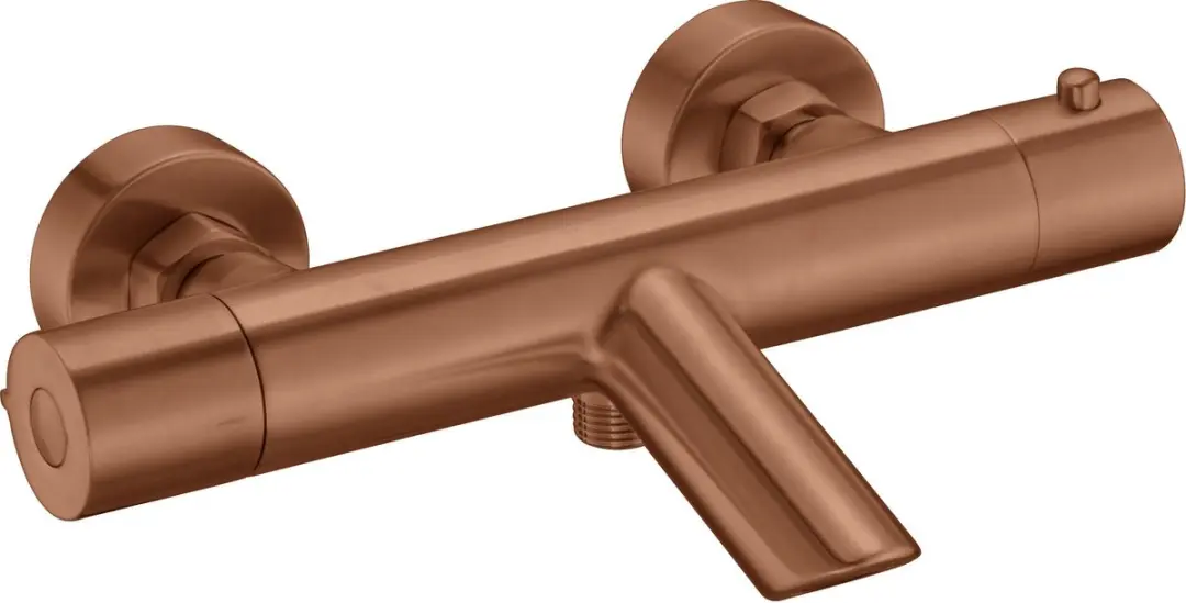 Saqu Eurotrend Thermostatische Badkraan Geborsteld Koper - afbeelding 6 van 6