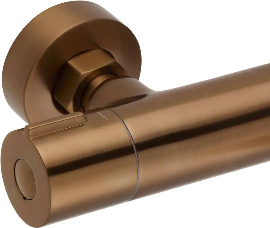 Saqu Eurotrend Thermostatische Badkraan Geborsteld Koper - afbeelding 2 van 6