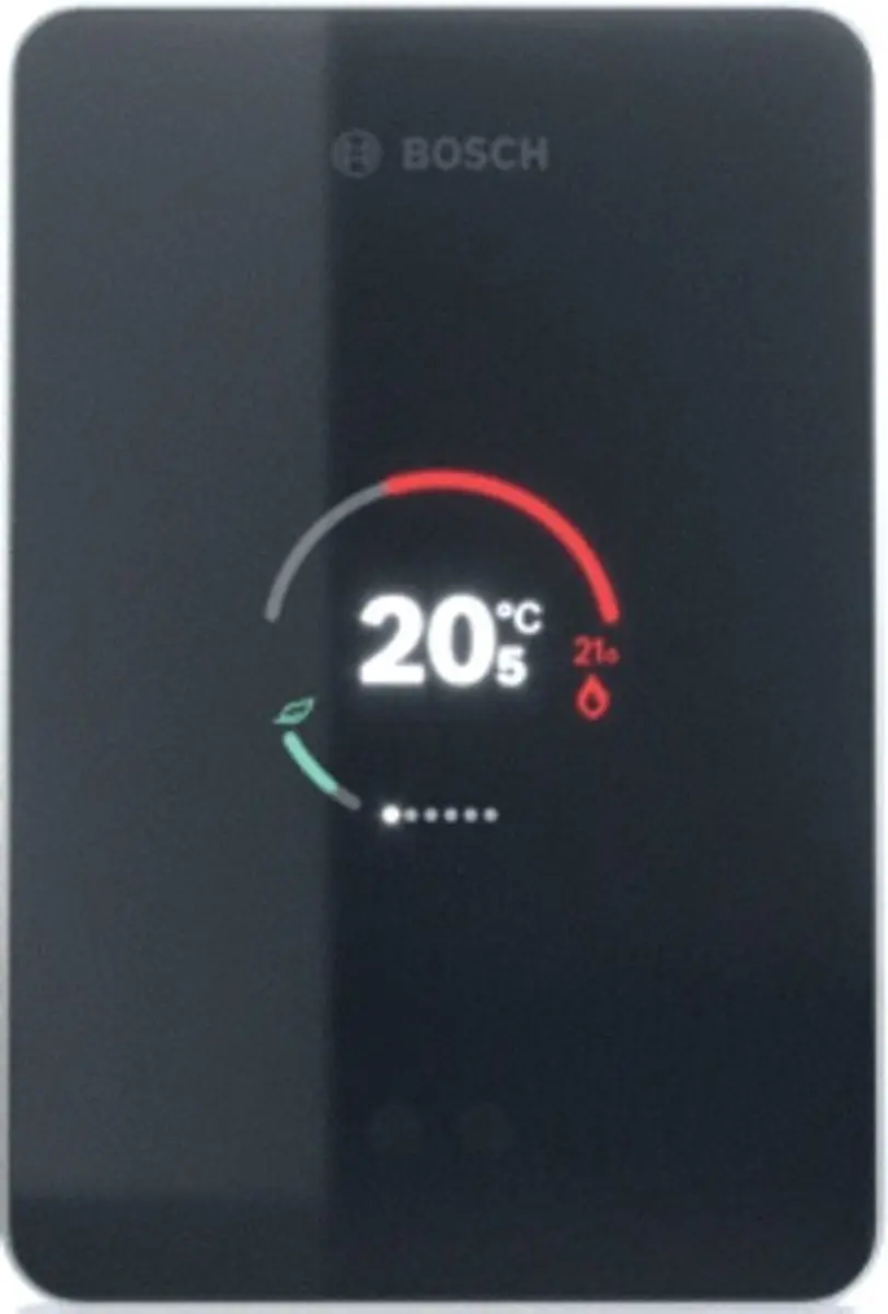 Bosch EasyControl slimme thermostaat zwart + 2 Bosch Slimme Radiatorknop