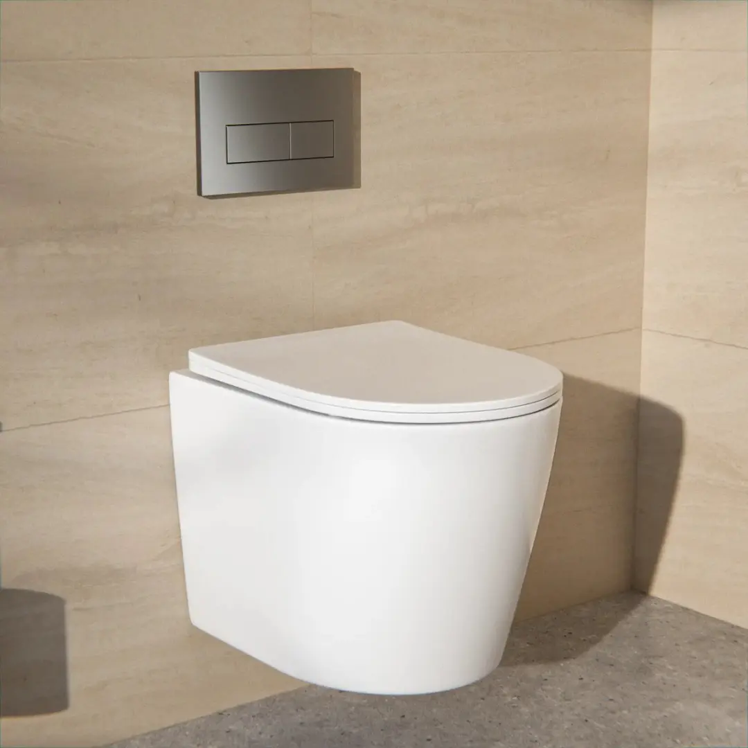 Hangtoilet Mirlux Varo Glans Wit