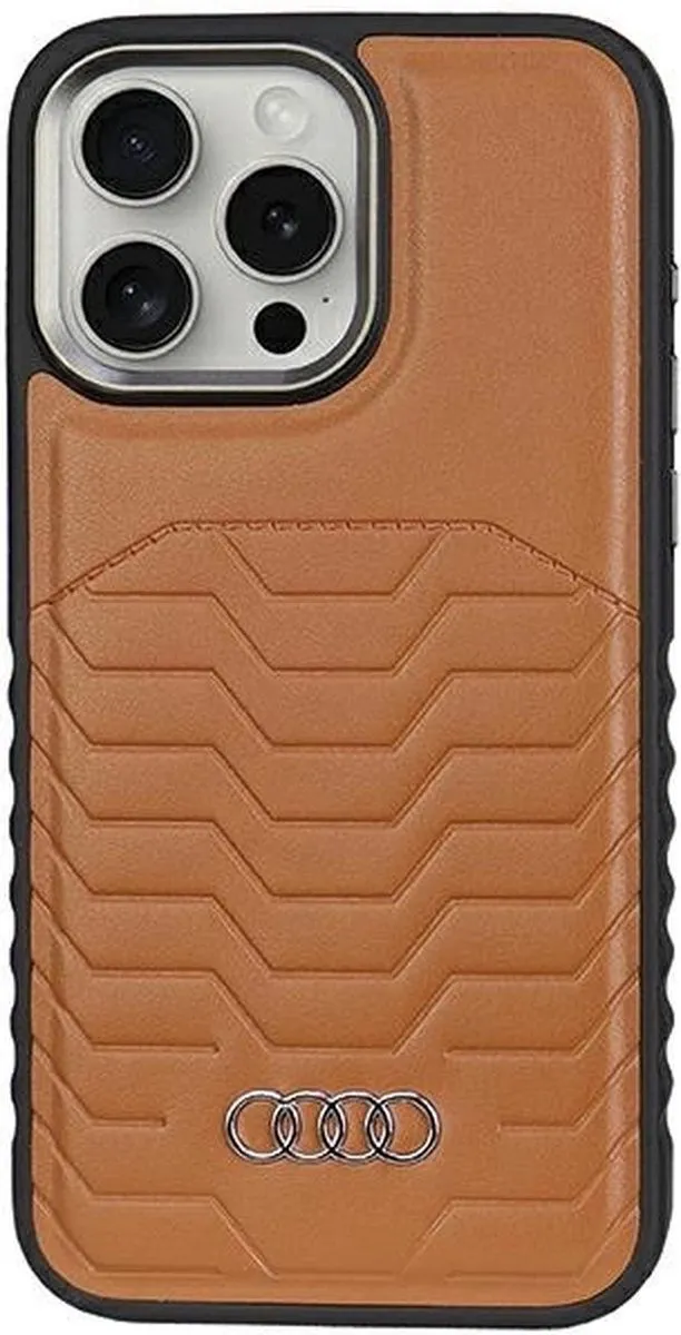 Audi Synthetic Leather MagSafe iPhone 14 Pro Max Hoes