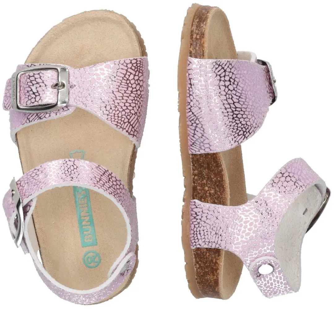 BunniesJR Babette Beach Platte Sandalen - Paars - afbeelding 5 van 6
