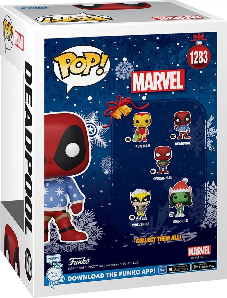 Marvel Deadpool Holiday POP! Verzamelfiguur 9cm - Multicolor