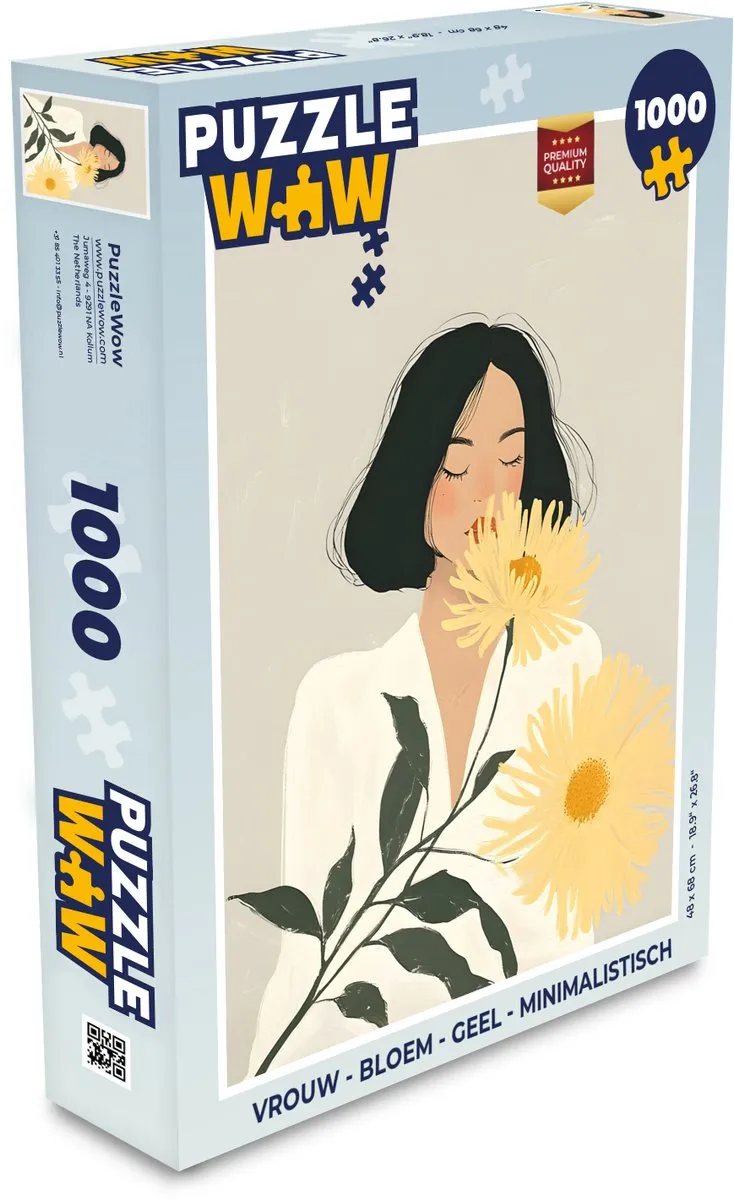 PuzzleWow Minimalistische Legpuzzel 1000 Stuks