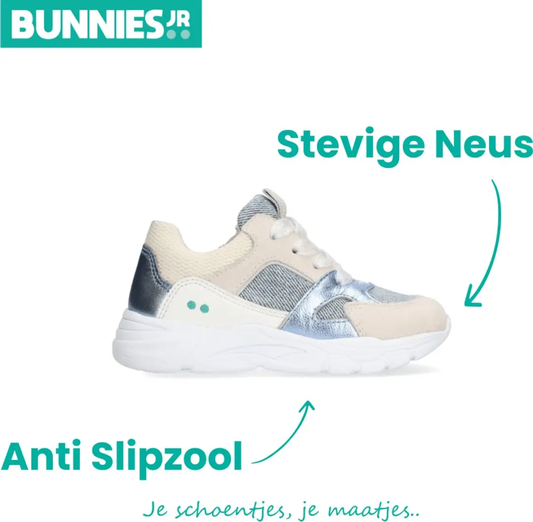 BunniesJR Sia Spring Lage Sneakers - Maat 23 - Blauw - afbeelding 4 van 6