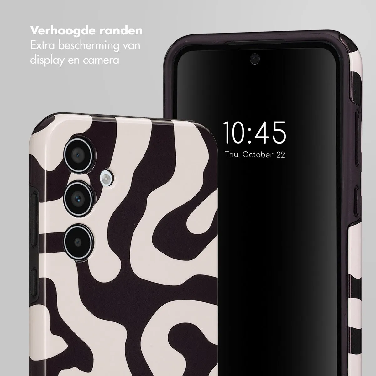 Selencia Hoesje Samsung Galaxy A35 - Art Wave Black