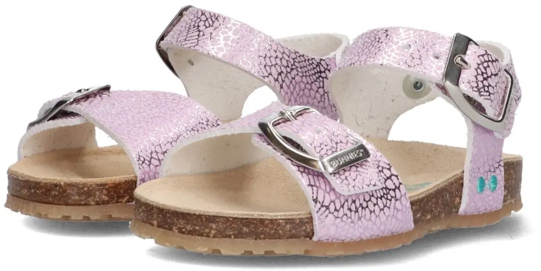 BunniesJR Babette Beach Platte Sandalen - Paars - afbeelding 2 van 4