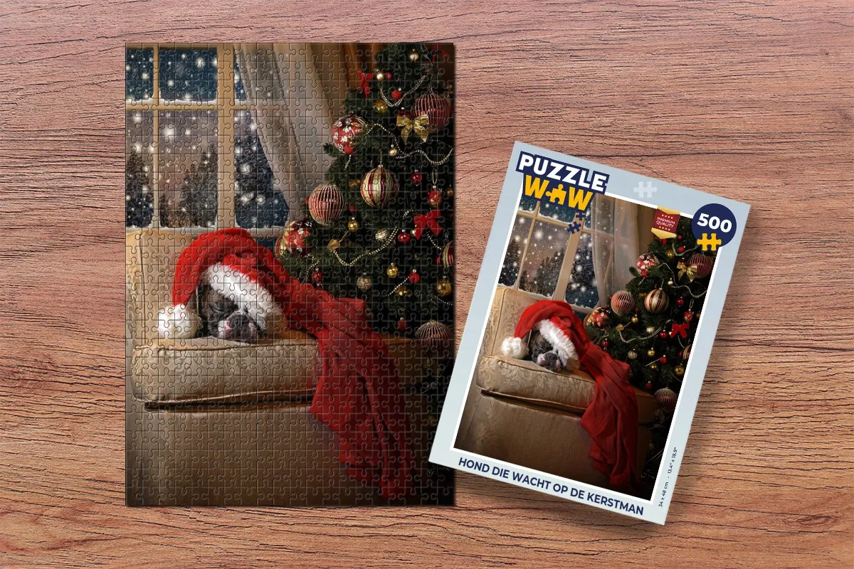 PuzzleWow Kerstboom Legpuzzel 500 Stuks - Multicolor