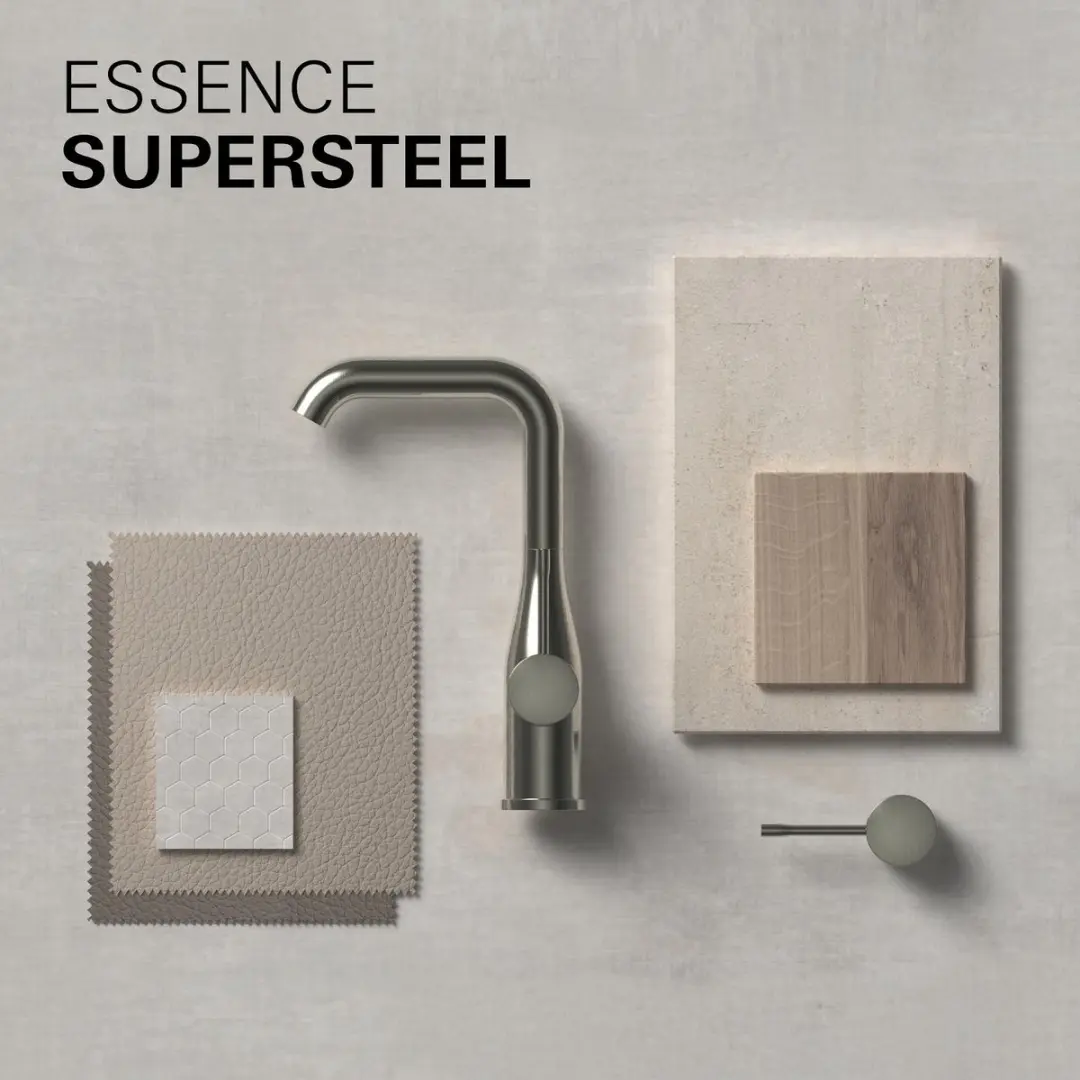 Grohe Essence New Wastafelkraan 23590DC1 - Supersteel - afbeelding 6 van 6