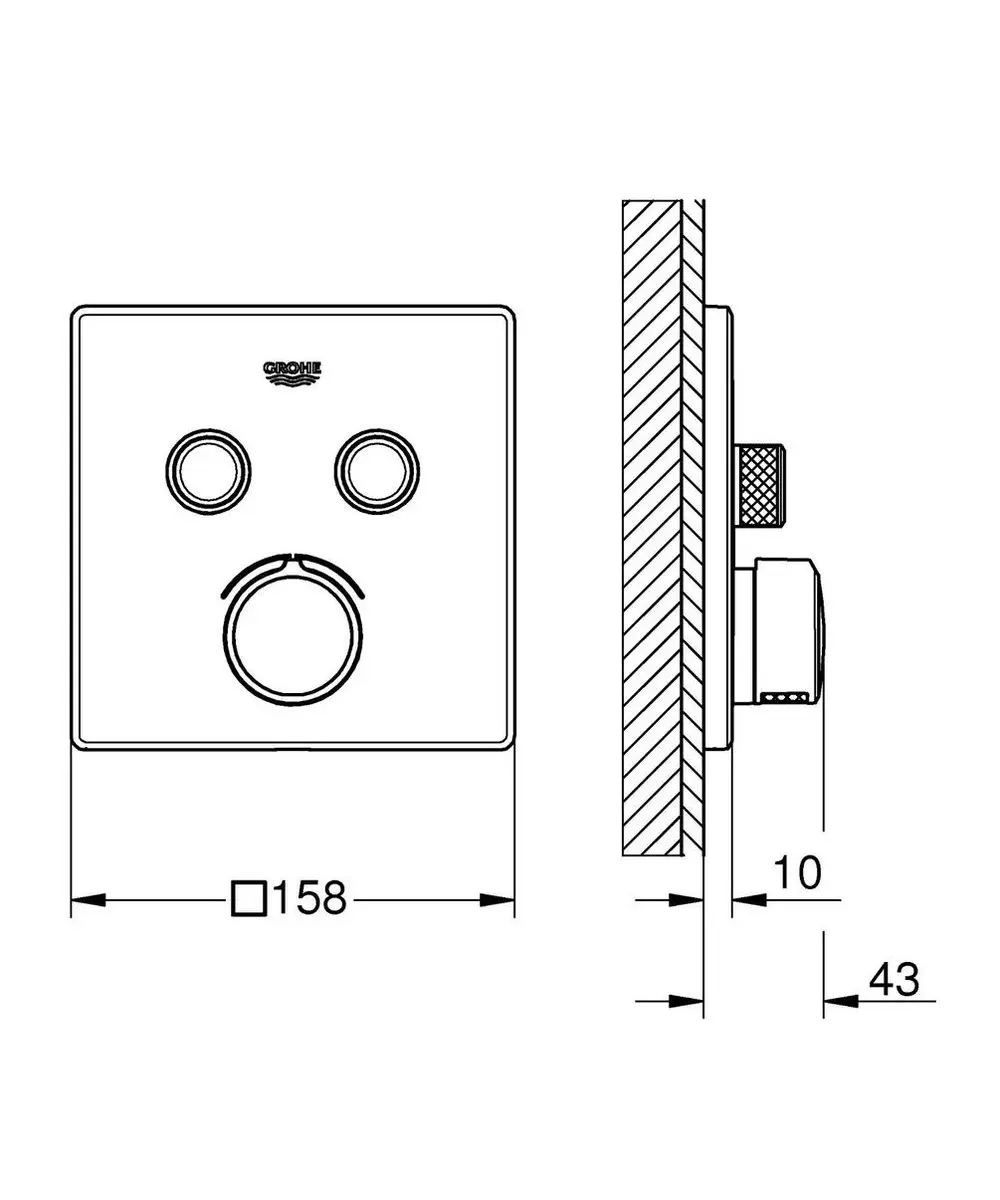 GROHE SmartControl Douchekraan 29148000 - Chroom - afbeelding 2 van 6