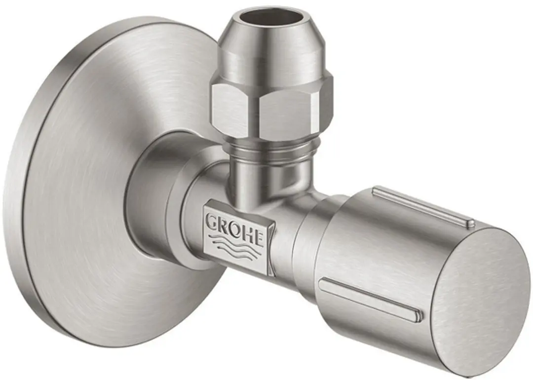 Grohe Supersteel Hoekstopkraan 1/2x3/8 inch