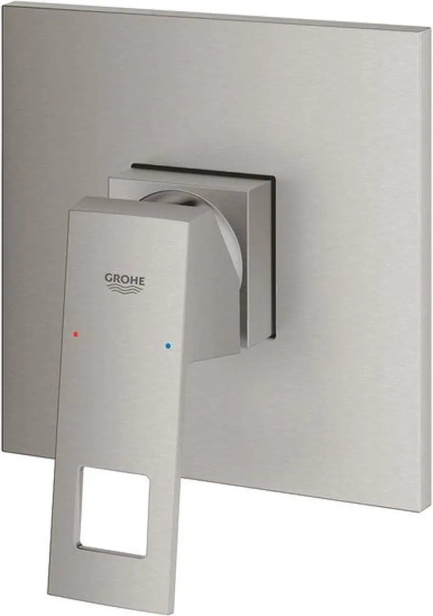 Grohe Eurocube afbouwdeel v. inbouw douchekraan z. omstel supersteel