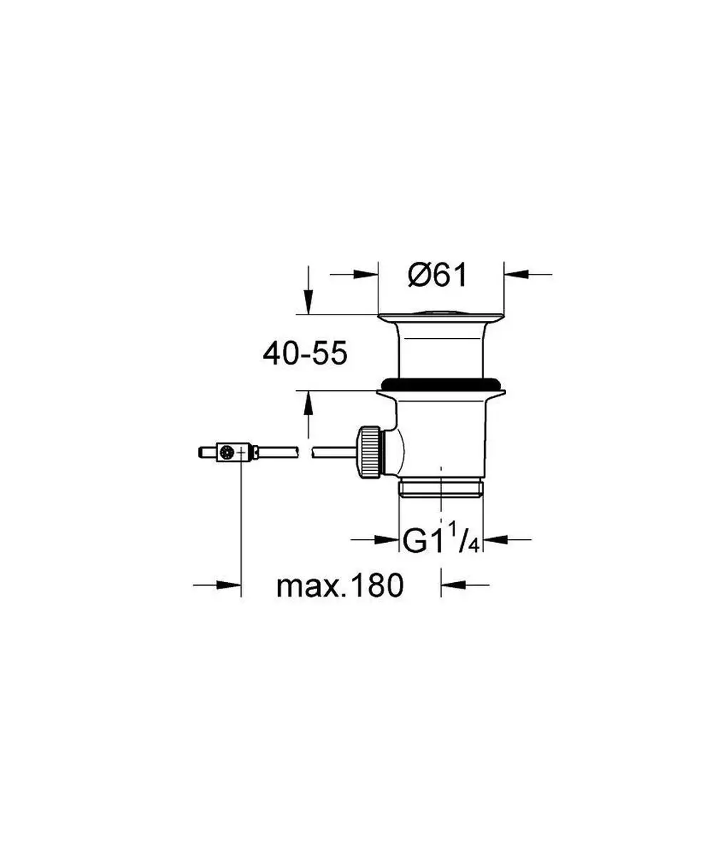 Grohe Waste Garnituur 1 1/4" - 5 Stuks - Chroom - afbeelding 3 van 6