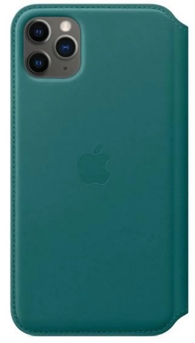 Apple iPhone 11 Pro Max Folio Hoesje - Peacock