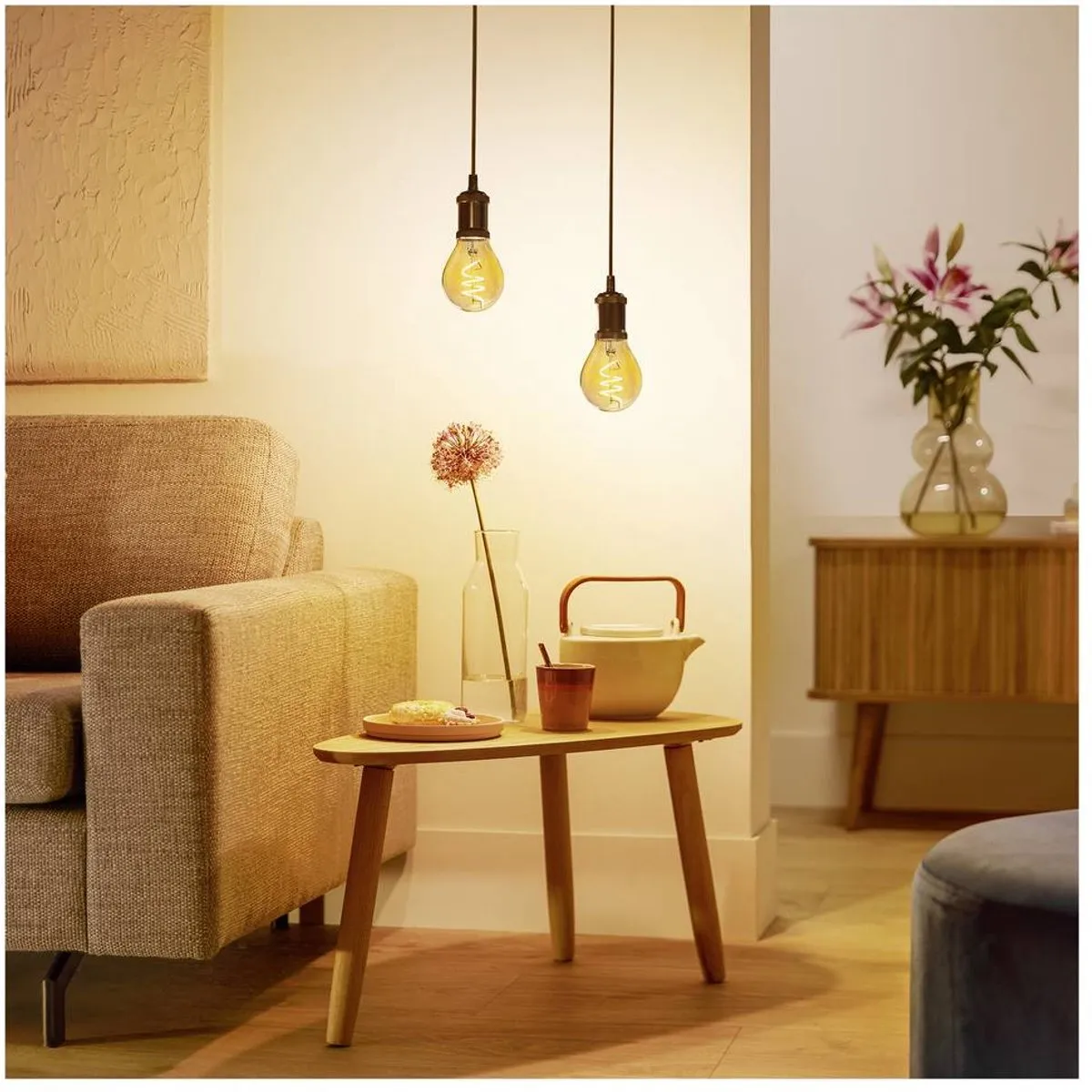 Philips Vintage LED Dimbare Lamp 15W - Extra Warmwit 1800K - E14 - Amber