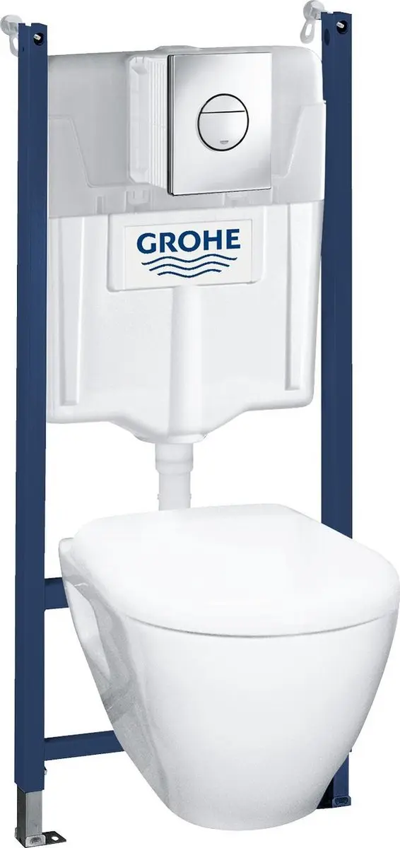 GROHE QuickFix Solido Compact 4-in-1 set voor hangend toilet