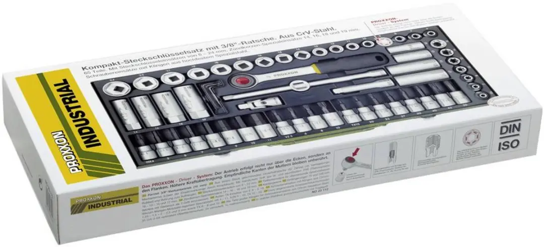 Proxxon Industrial 23112 Dopsleutelset 65-delig - afbeelding 2 van 5