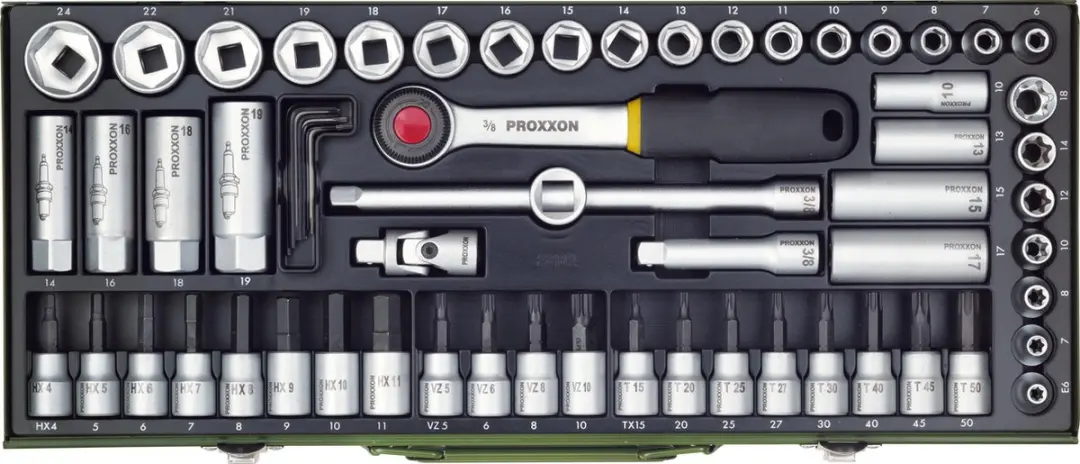 Proxxon Industrial 23112 Dopsleutelset 65-delig