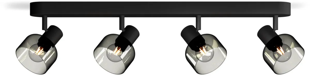 Philips Sleet Spot Plafondspot 2x25W - Zwart