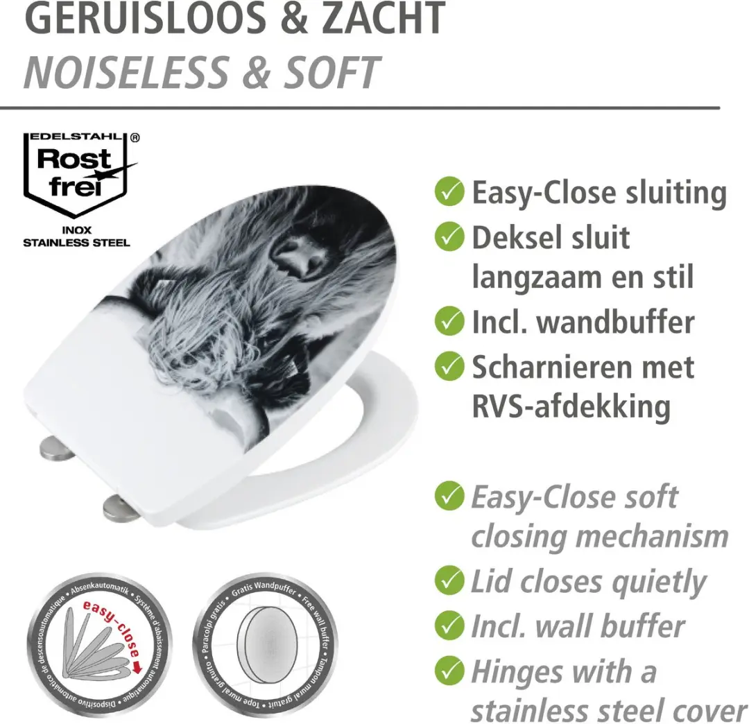 Wenko WC-deksel Yak - Meerkleurig - afbeelding 5 van 6