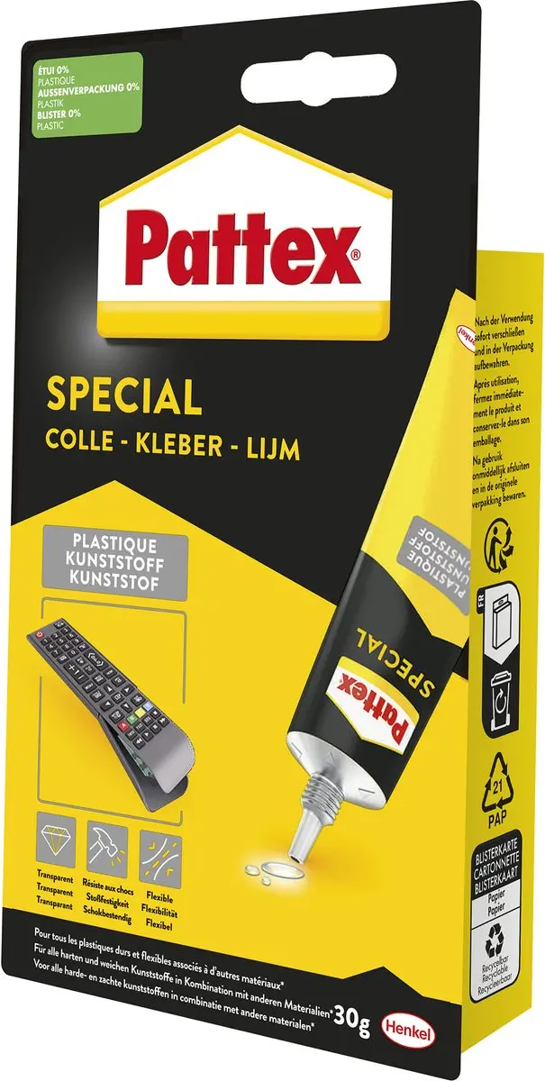 Pattex Special Plastic PXSM2 Lijm - 30g - afbeelding 2 van 3