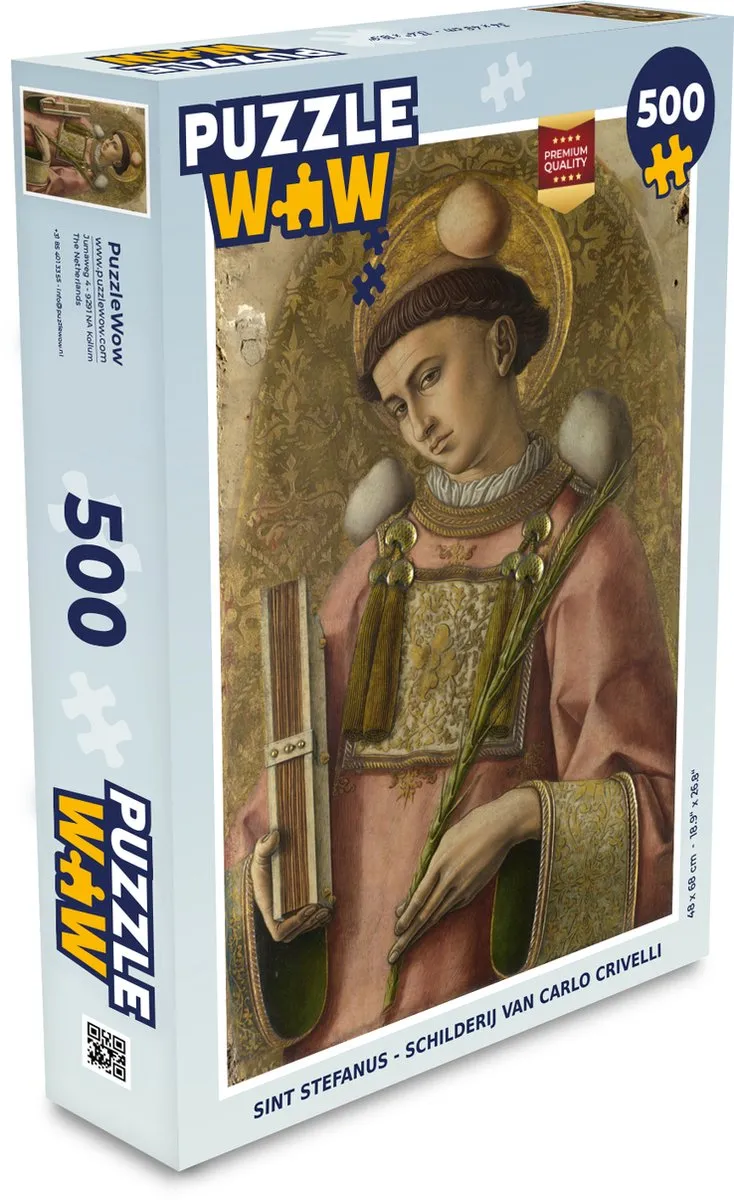 PuzzleWow Sint Stefanus Legpuzzel Carlo Crivelli 500 Stuks