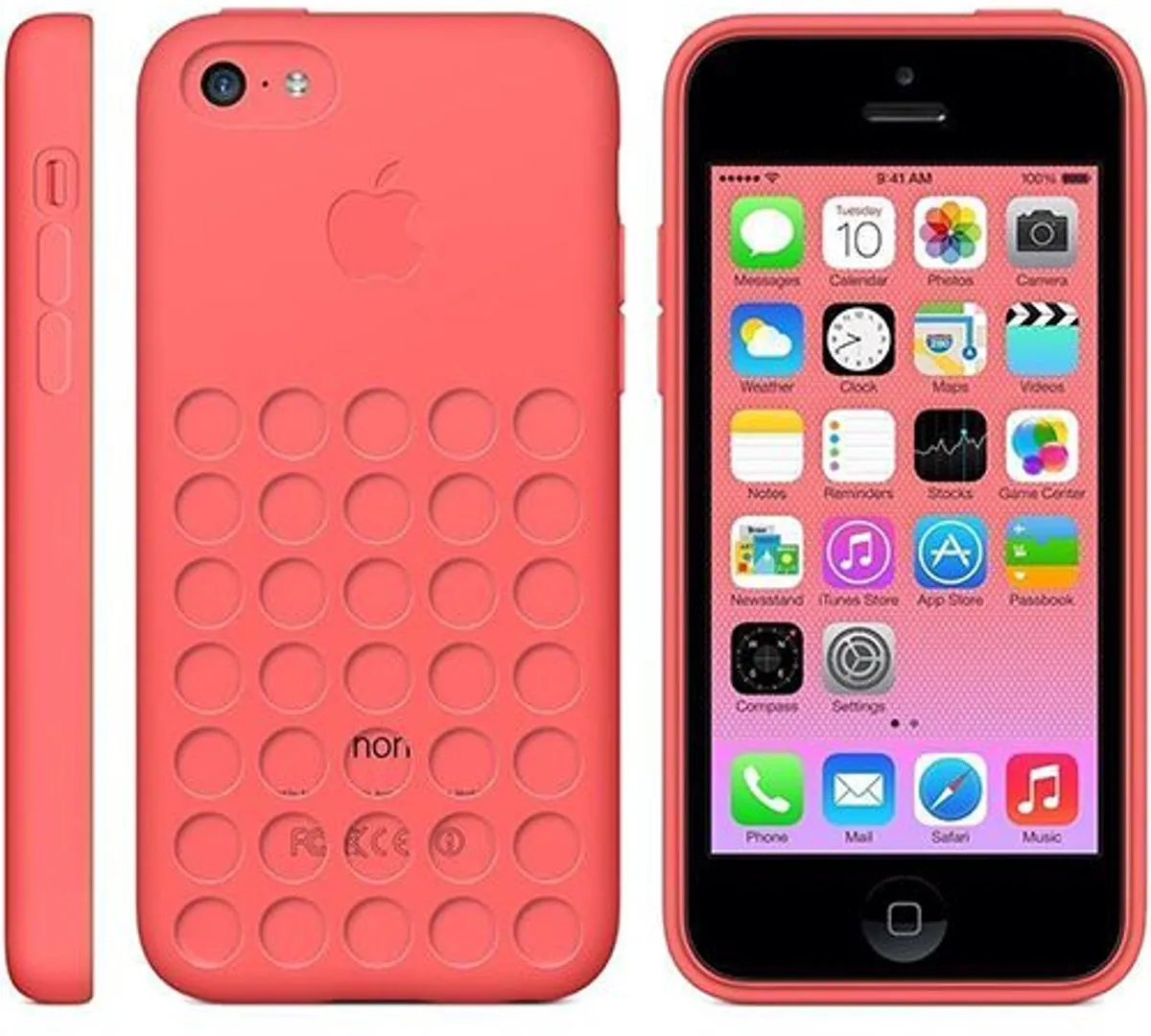 Apple iPhone 5C Siliconen Back Cover - Roze - MPN 27567