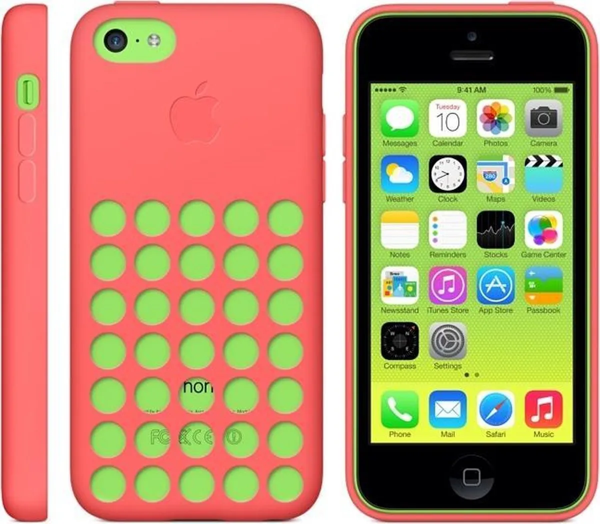 Apple iPhone 5C Siliconen Back Cover - Roze - MPN 27567