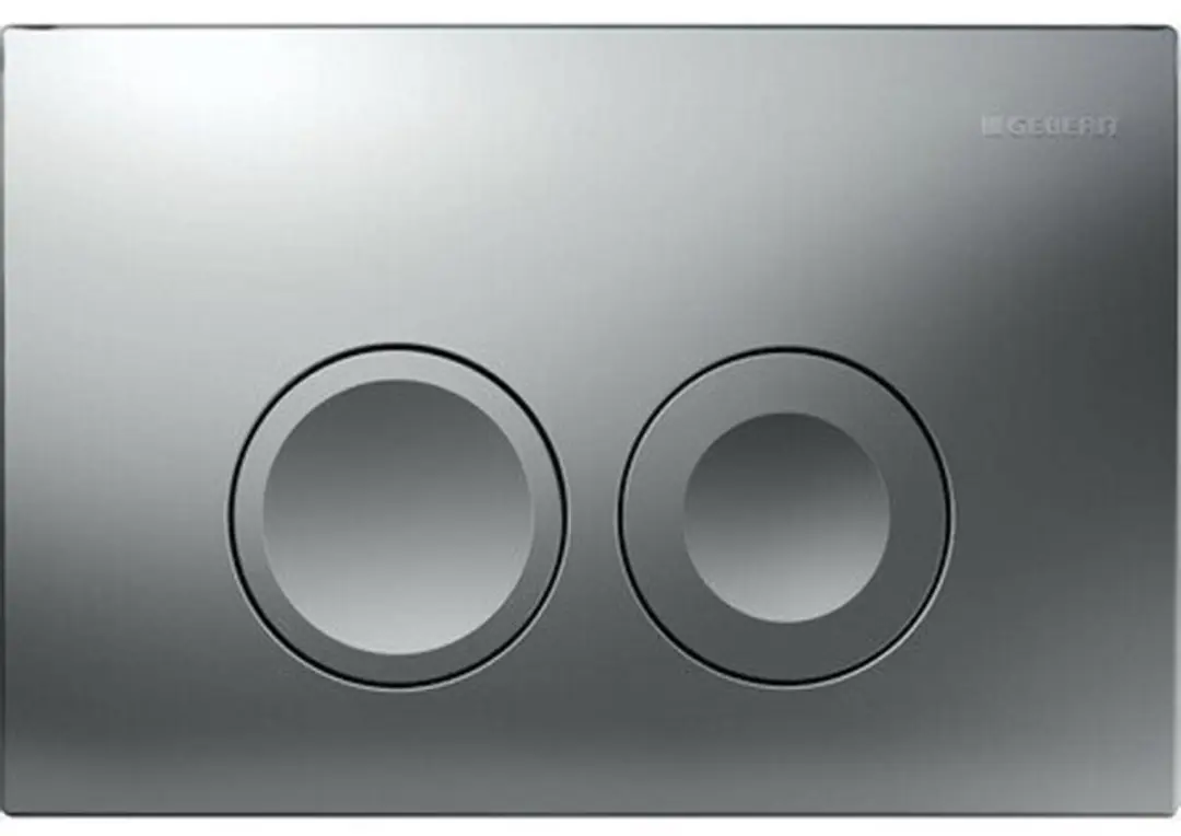 Geberit Delta25 Bedieningsplaat - Dualflush - Mat Chroom - afbeelding 2 van 4