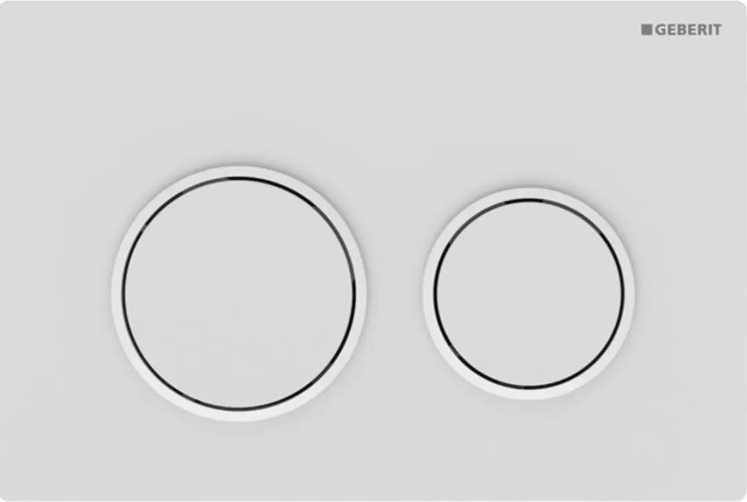 Geberit Omega 20 Bedieningspaneel Mat Wit - afbeelding 5 van 6