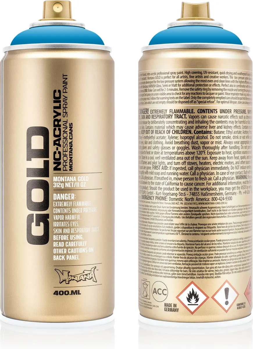 Montana GOLD G5050 Sky Blue spuitbus 400ml