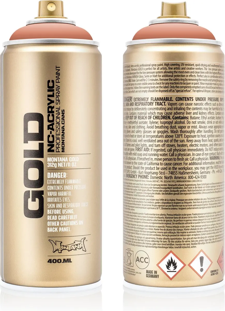 Montana GOLD G8080 Dirty Apricot spuitbus 400ml