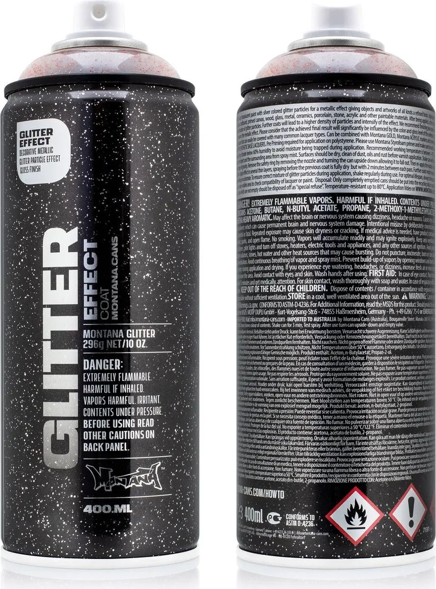 Montana Glitter GOUD spuitbus 400ml